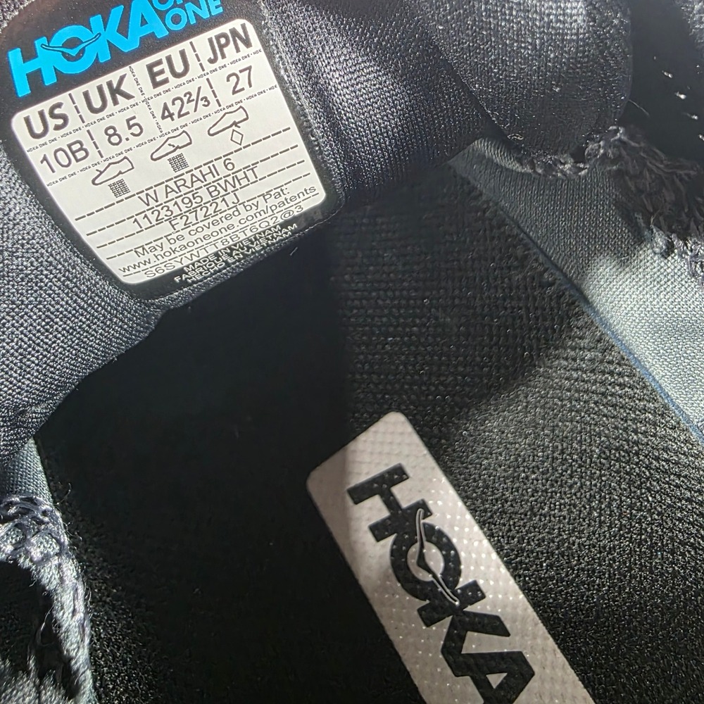Hoka Arahi 6 Womens Running Shoes Black White 1123195 BWHT Size 10 Stability - Picture 8 of 8